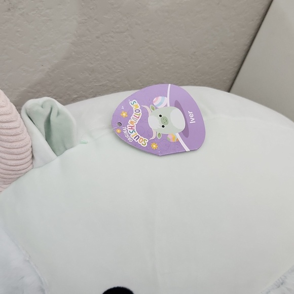 Squishmallow Iver mint cow longhorn highland cow 16 inch new - Picture 2 of 4